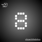 Vinyl Number 8 - LED Vinyl Number 8 - LED